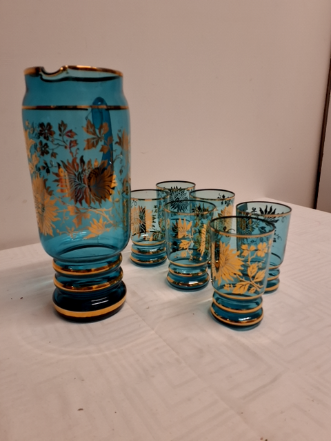 Kande og 6 glas